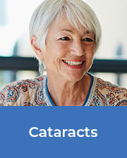 Smiling mature woman - cataracts